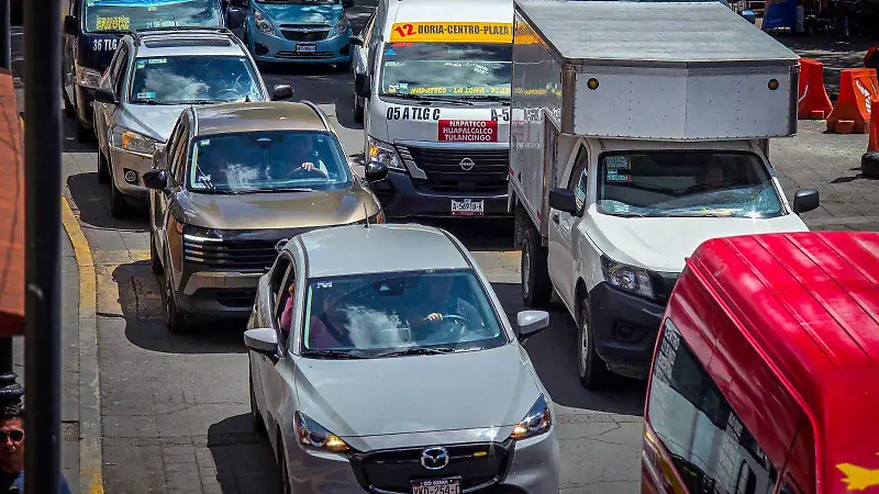 Parque vehicular en Tulancingo